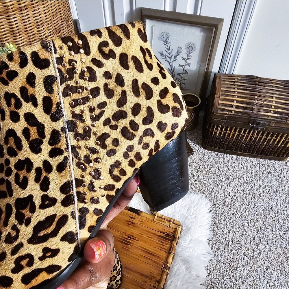 Vionic Leopard Print Ankle Boots - Picture 11 of 14